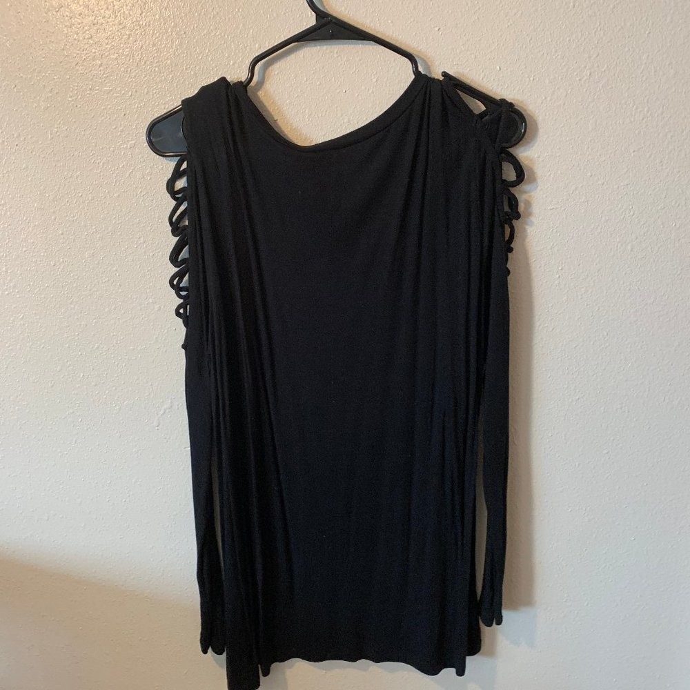 TORRID Super Soft Knits Cold Shoulder Laced Sleeve